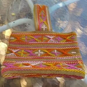 Colorful Embroidered Handbag